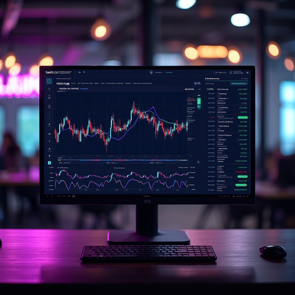 Elvantis cryptocurrency exchange interface showing order book and trading pairs