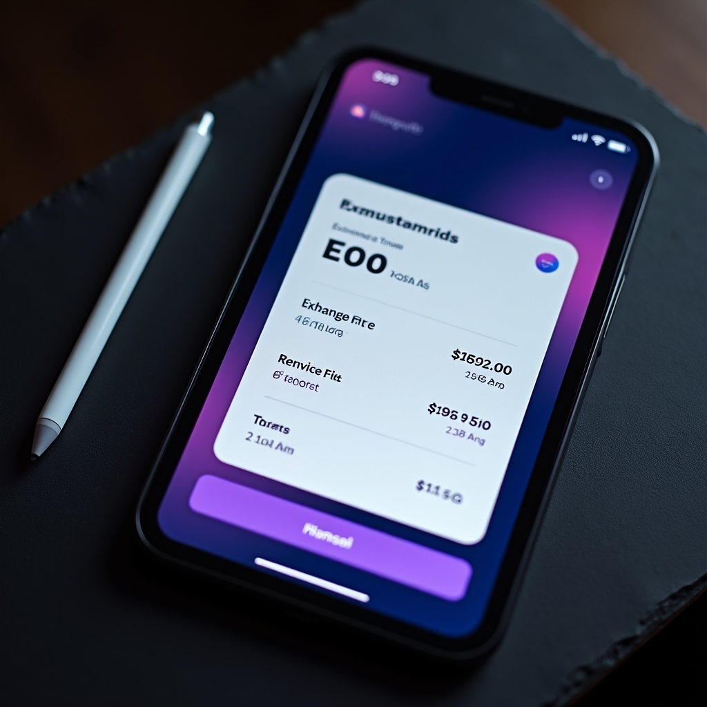Fee transparency screen showing itemized transaction costs before confirmation